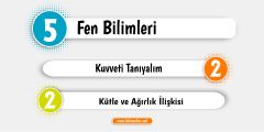 2. Bölüm: Kütle ve Ağırlık İlişkisi Konusu İçerikleri