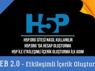H5P.org Sitesi Nasıl Kullanılır, Hesap Oluşturma, H5P Etkileşimli İçerik Oluşturmada İlk Adım