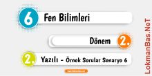 Çıktıya Hazır PDF: 6. Sınıf Fen Bilimleri 2. Dönem 2. Yazılı Çalışma Kağıdı (6. Senaryo) Çıktıya Hazır PDF: 6. Sınıf Fen Bilimleri 2. Dönem 2. Yazılı Çalışma Kağıdı (6. Senaryo)